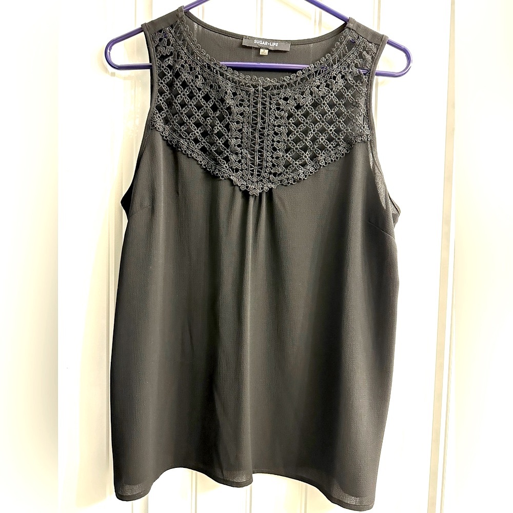 Sugar + Lips Tank Top - M
